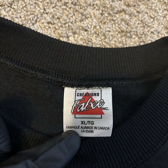 Vintage The Cat Bar Harbor Yacht Boat Sweatshirt Yarmouth Crewneck Black XL - Picture 4 of 6